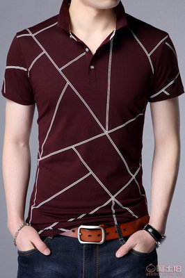 2017夏季新款青年男士休閑短袖翻領(lǐng)棉T恤 舒適與時(shí)尚的完美結(jié)合